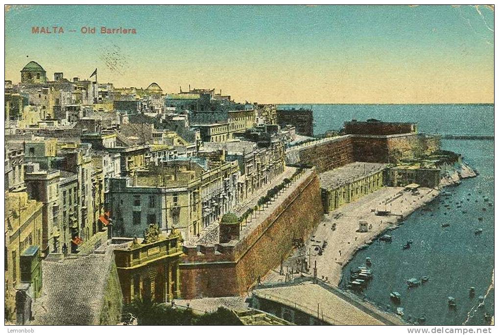 Malta, Old Barriera Early 1900s Postcard [P315] - Malta