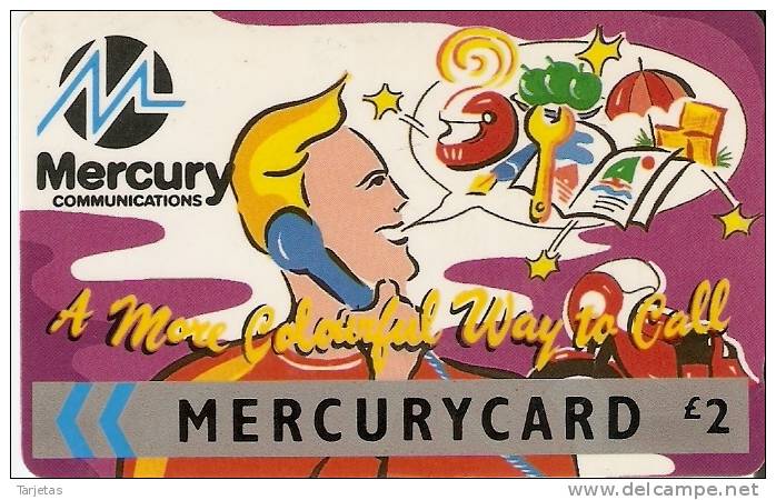 MER104 TARJETA DE MERCURY DE COLOURFUL WAY TO CALL - [ 4] Mercury Communications & Paytelco