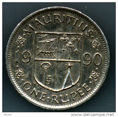 Ile Maurice (Mauritius) 1 Rupee 1990 Sup - Mauritius