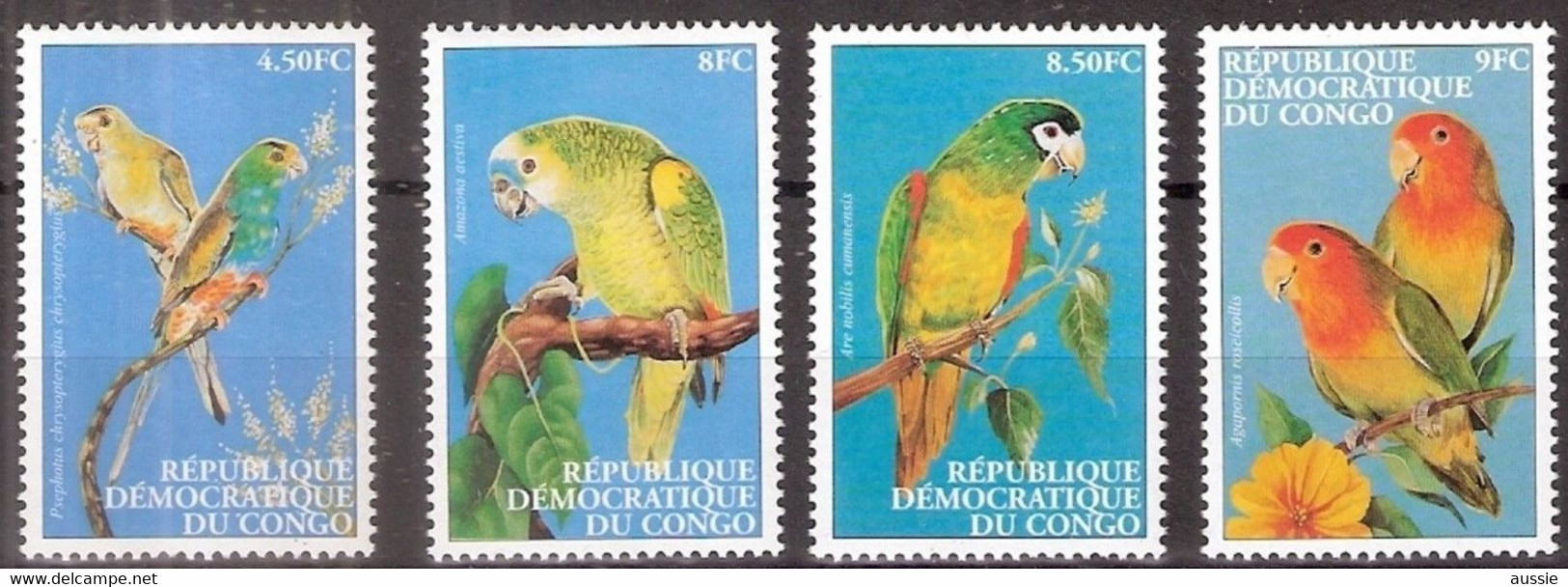 Congo 2000 OCBn° 1831-1834 ***  MNH Cote 12,50 € Oiseaux Birds Vogels - Neufs