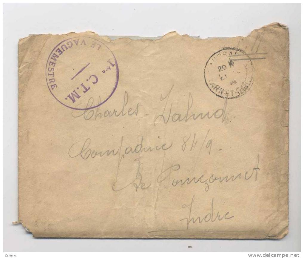 1ER C T M -20- JUIN- 1944  + LETTRE    - D1 - Guerre De 1939-45