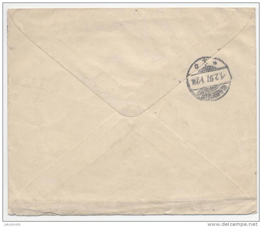 Poland,  Imperial  Russia  Occupation  COVER  FROM  VARSOVIE / WARSAW  TO  HAMBURG - ...-1860 Vorphilatelie