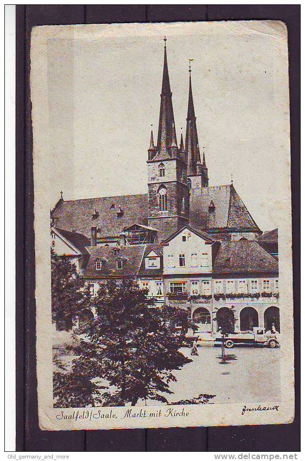 Saalfeld/Saale Markt Mit Kirche - Rudolstadt