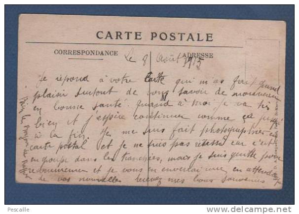 80 - CP CENSUREE MONTDIDIER - SOMME - VUE GENERALE - P. GIGAU MONTDIDIER LIBRAIRIE BONNETERIE - 1915 - Montdidier