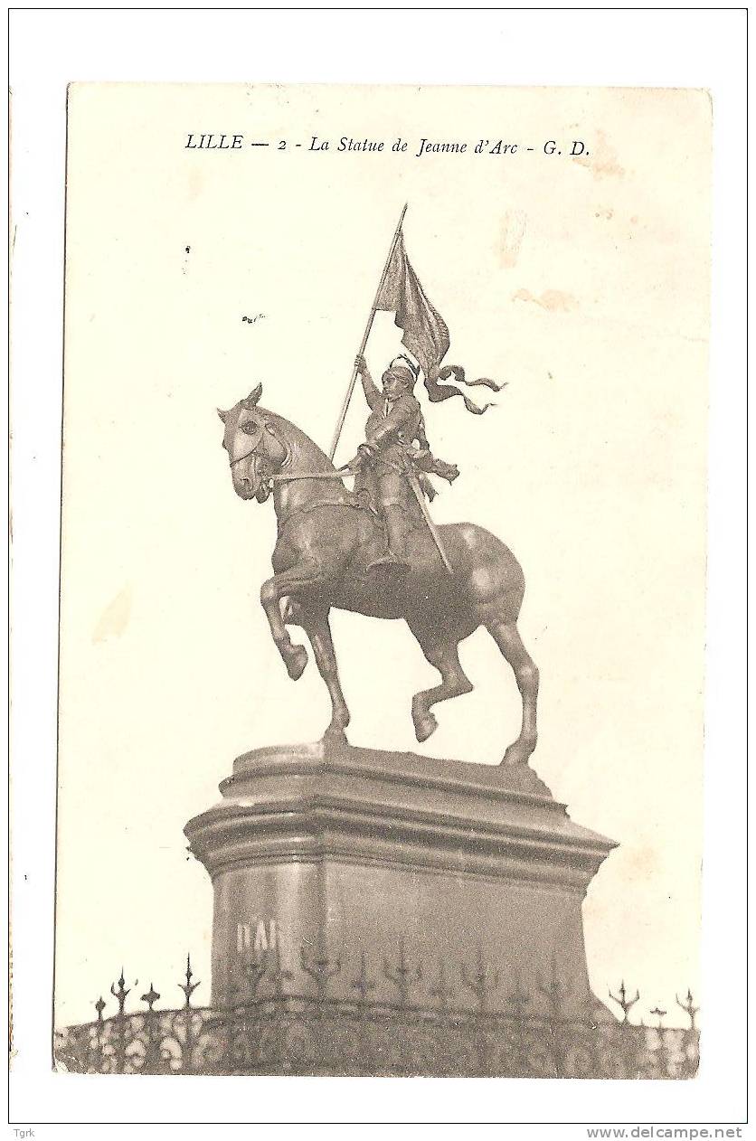 Lille La Statue De Jeanne D'arc - Lille