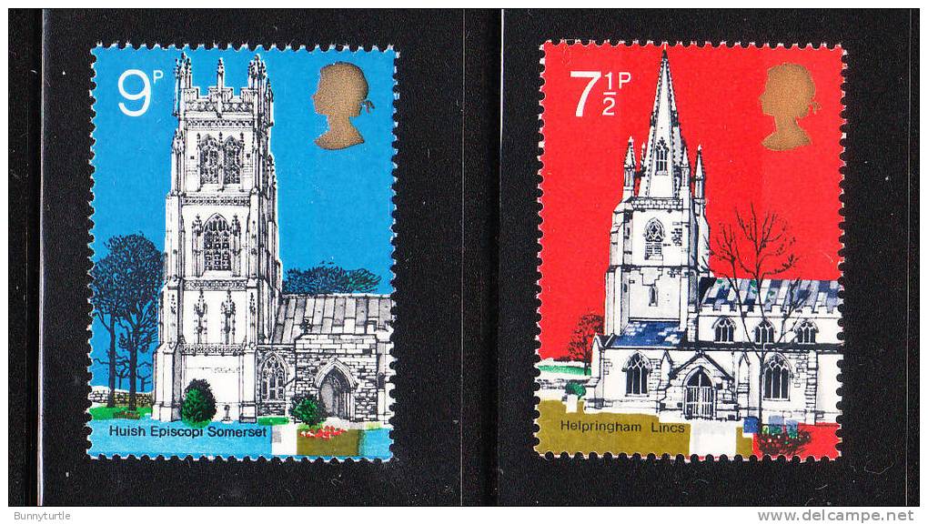 Great Britain 1972 Old Village Churches 2v MNH - Ongebruikt