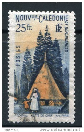 Nouvelle Calédonie-1948-YT 277 (o)-hutte De Chef Indigène - Used Stamps