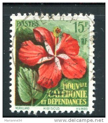 Nouvelle Calédonie-1958-YT 289 (o)- Hibiscus - Used Stamps