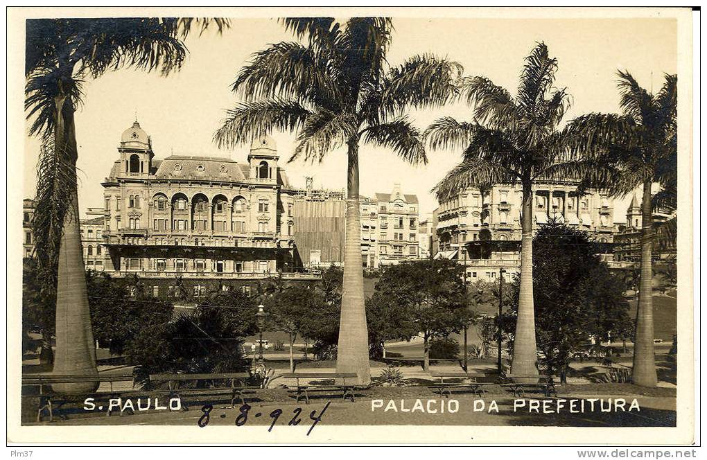 SAO PAULO - Carte Photo - Palacio Da Prefeitura - São Paulo