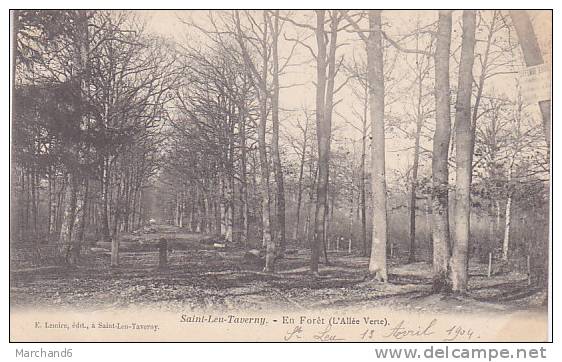 VAL D OISE.SAINT LEU TAVERNY.EN FORET L ALLEE VERTE - Taverny