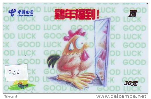 TELEFONKARTE HAHN COQ (200) ZODIAQUE * COCK PHONECARD HOROSCOPE * HAAN * ROOSTER * DIERENRIEM * ZODIAC * HOROSCOOP - Zodiac