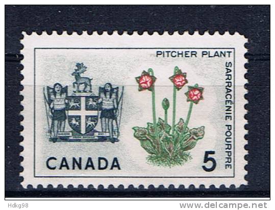 CDN+ Kanada 1964 Mi 371 Mng/oG Blume - Neufs