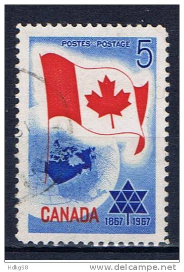 CDN+ Kanada 1967 Mi 397 Flagge - Oblitérés