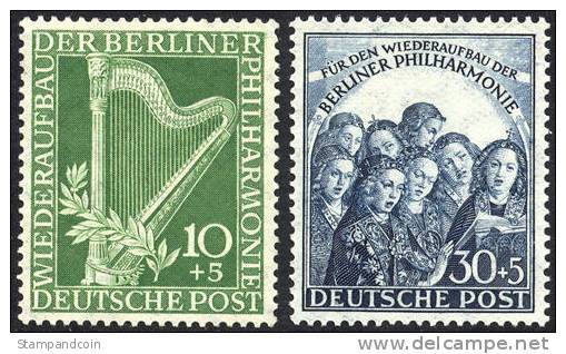 Germany Berlin 9NB4-5 Mint Never Hinged Semi-Postals From 1950 - Ungebraucht