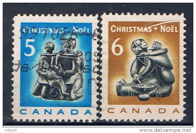 CDN Kanada 1968 Mi 430-31 Weihnachten - Gebruikt