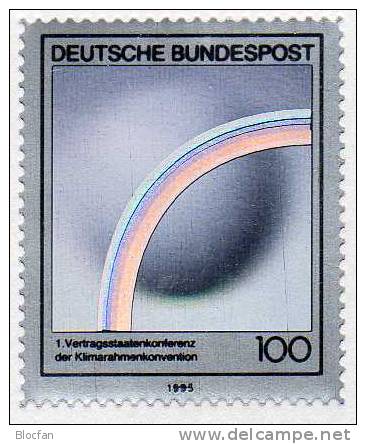 Komplett Hologramm-Marken Der BRD-Jahresblocks 1993 Bis 1996 ** 340€ Blocchi Bf Topic Bloc Black Print Sheet Of Germany - Hologramme