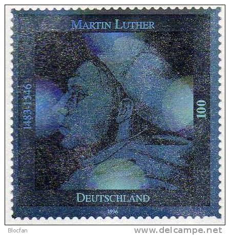 Komplett Hologramm-Marken Der BRD-Jahresblocks 1993 Bis 1996 ** 340€ Blocchi Bf Topic Bloc Black Print Sheet Of Germany - Hologramme