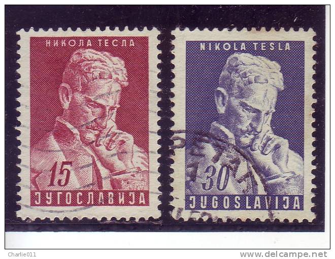 NIKOLA TESLA-PHYSICIST-ELECTRICIAN-SCIENTIST-YUGOSLAVIA-1953 - Used Stamps