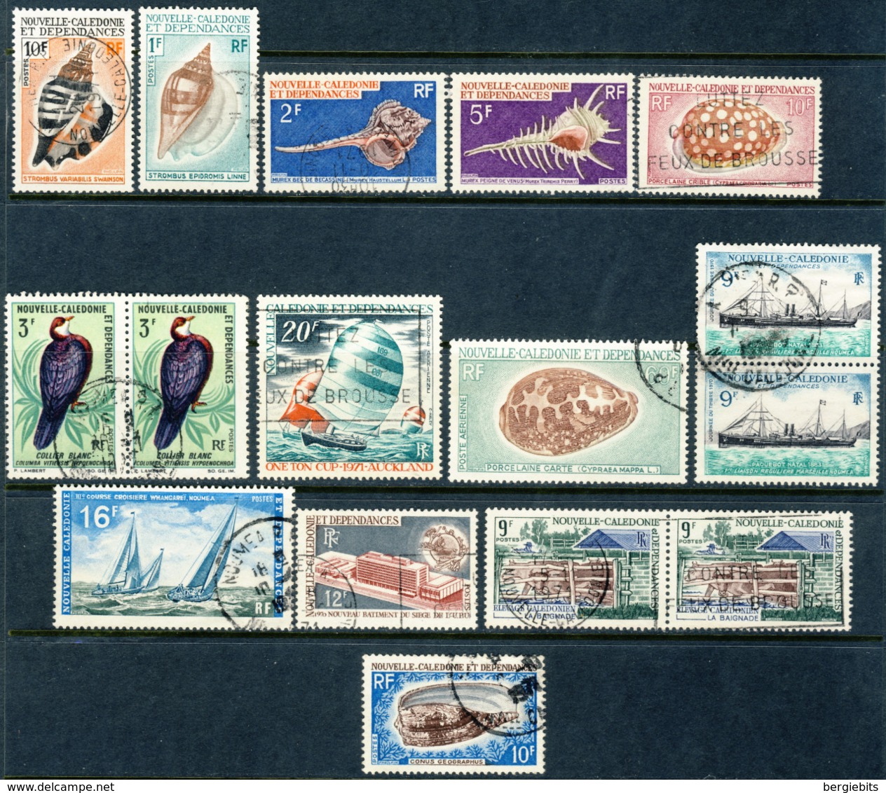 Small Collection Of 16  VF Used New Caledonia Stamps, Real Good Value Here! - Usados