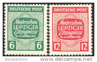 West Saxony 14N13-14 Variety Mint Never Hinged From 1945 - Sonstige & Ohne Zuordnung