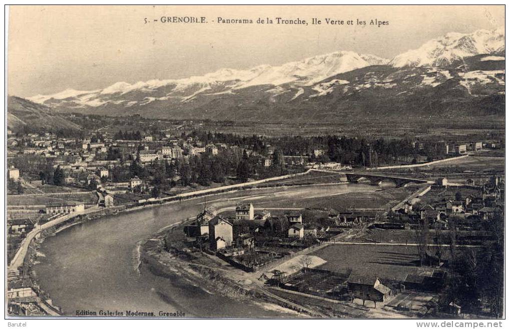 LA TRONCHE - Panorama, Ile Verte Et Les Alpes - La Tronche