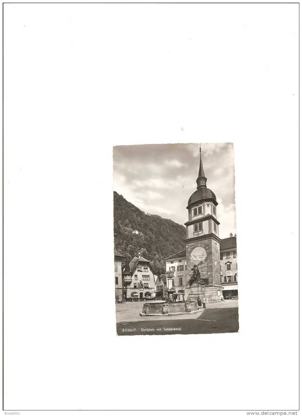 UR Uri. Altdorf . Dorfplatz Mit Telldenkmal. - Altdorf