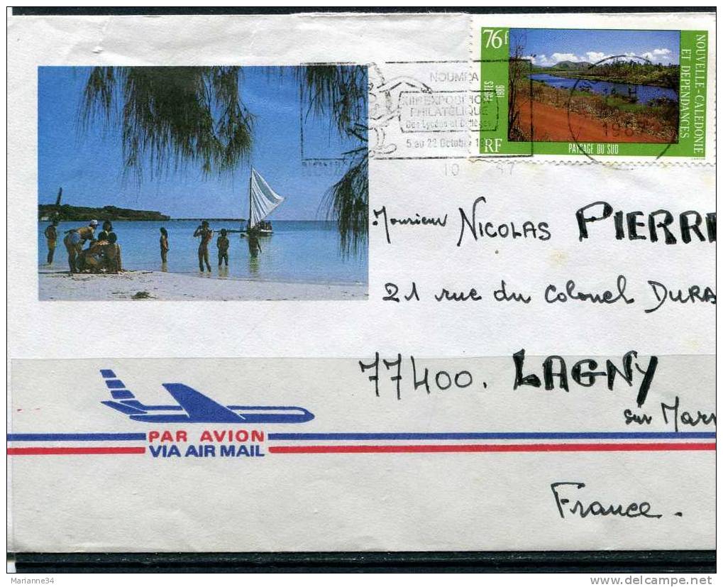 Nouvelle Calédonie-lettre Illustrée Avec Timbre YT 526 - Covers & Documents