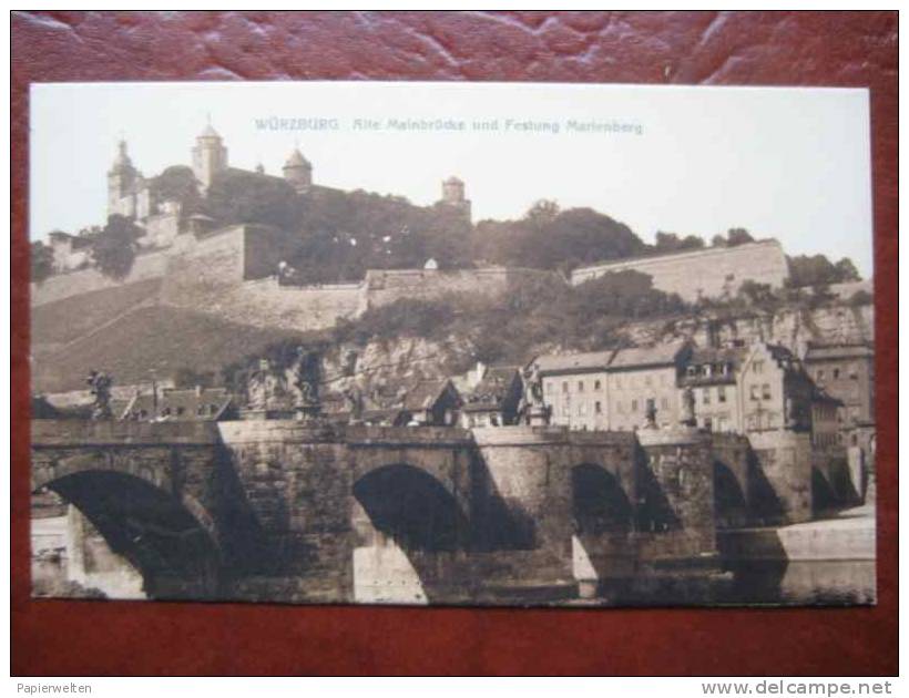 Würzburg - Mainbrücke Festung - Wuerzburg