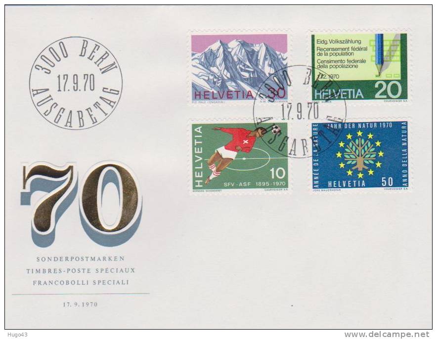 1er JOUR 1970 BERN - FDC