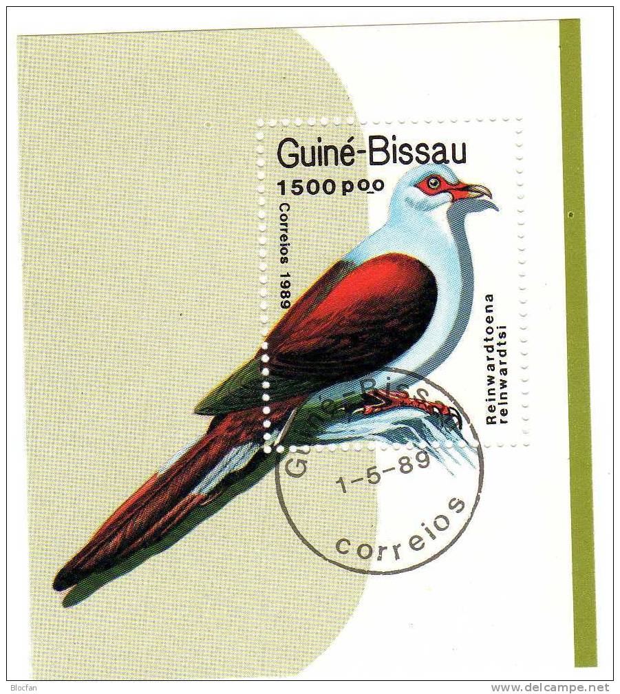Vögel Reinward - Tauben Guinea Bissau Block 275 O 3€ - Guinea-Bissau