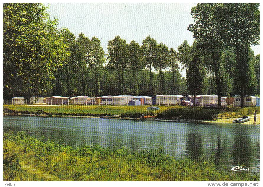 Carte Postale 77. Bray-sur-Seine   Le Camping Trés  Beau Plan - Bray Sur Seine