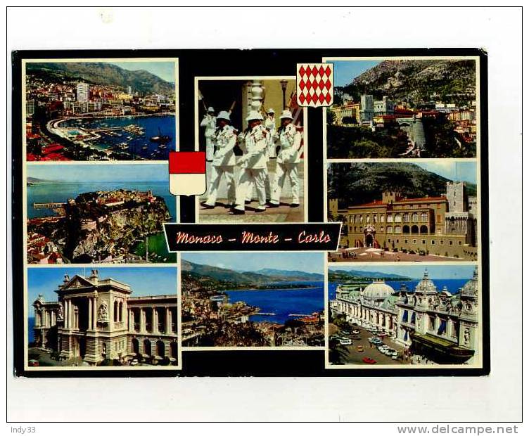 - MONACO . AFFRANCHISSEMENT SIMPLE SUR CP DE 1969 POUR LA FRANCE . - Postmarks