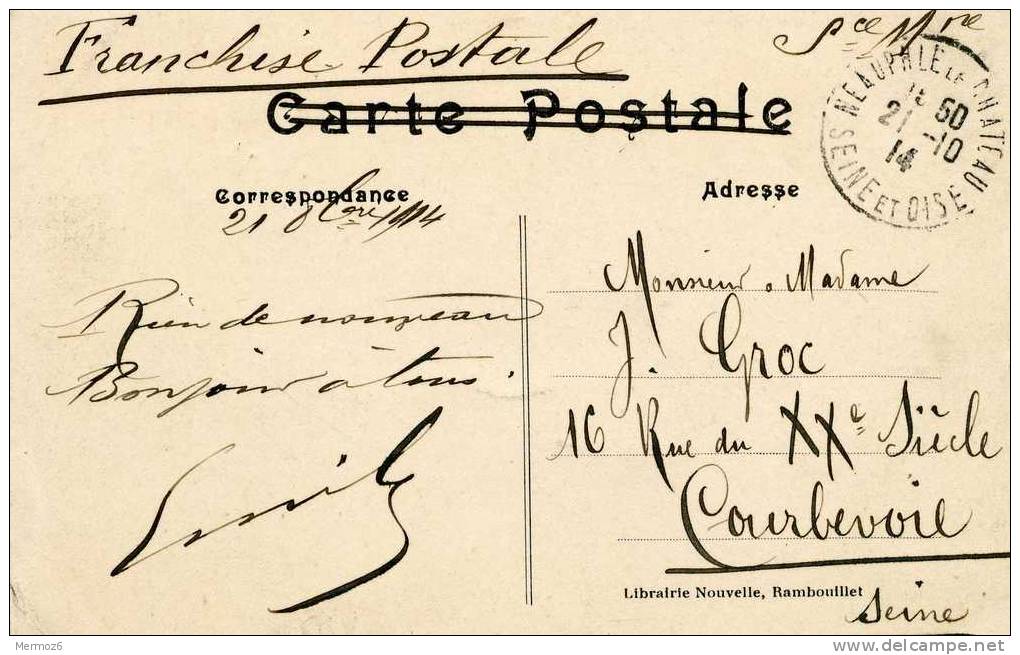 Elancourt Orphelinat De L’ Assomption 2562 Librairie Nouvelle Rambouillet 1914 - Elancourt