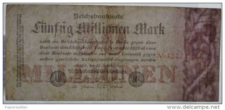 50 Millionen Mark 1923 (WPM 98a) 25.7.1923 - 50 Millionen Mark