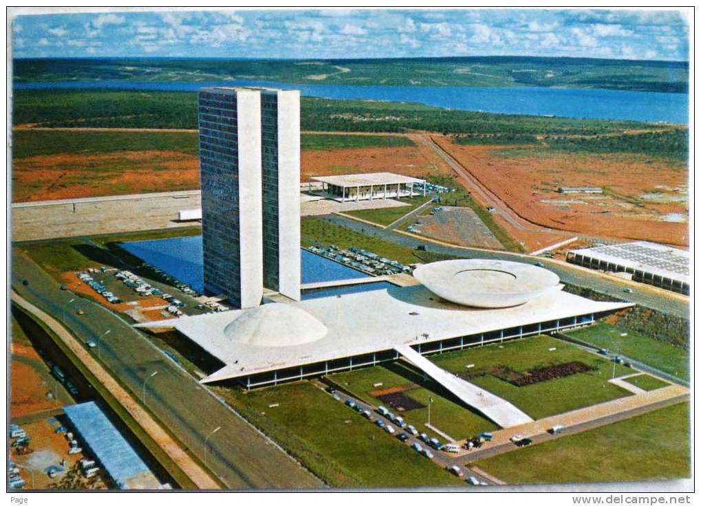 Brasilia, D.F.,Brasil, Edificio Do Congresso,1966,Briefmarken,Philatelie,Stamps, - Brasilia