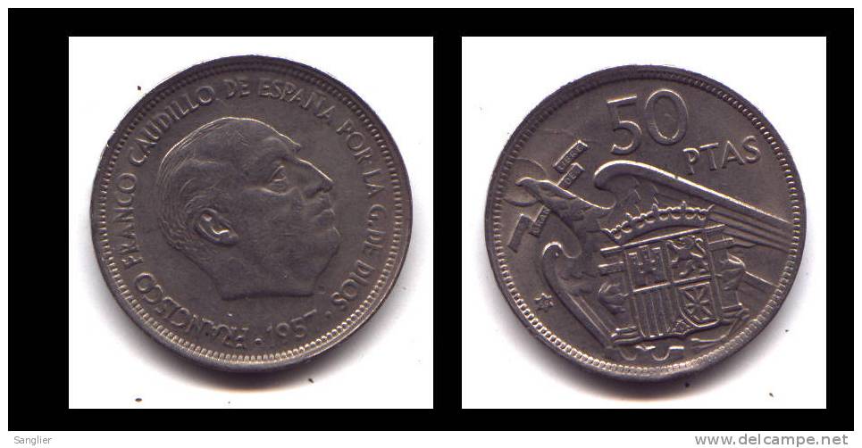 50 PESETAS 1957-59 - 50 Peseta