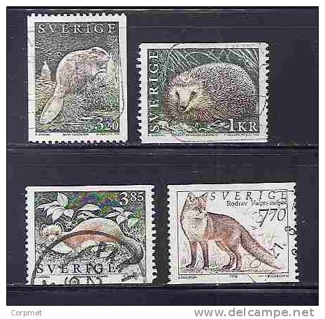 SWEDEN - FAUNA - Yvert # 1905/8 -  VF USED - Used Stamps