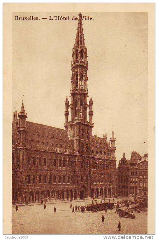 Z5540 Belgium Bruxelles Hotel De Ville Not Used PPC 1932 - Cafés, Hôtels, Restaurants