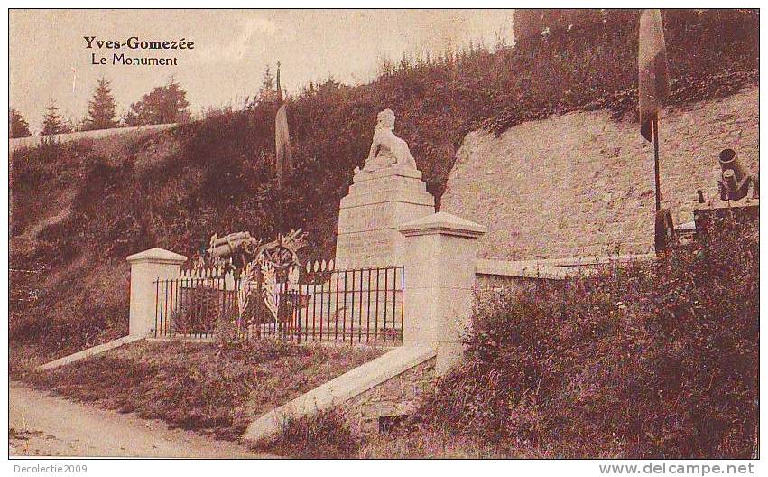 Z5550 Belgium Yves Gomezee Le Monument Not Used PPC - Walcourt