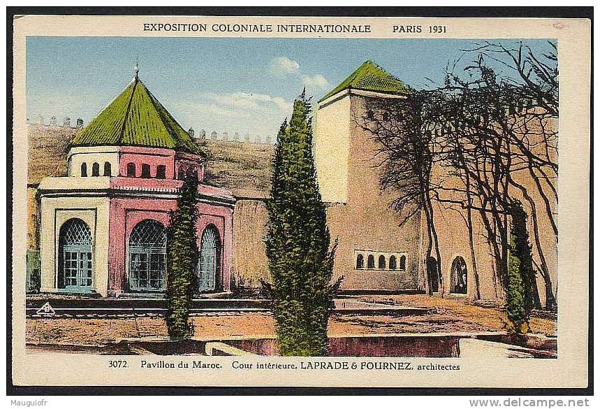 EXPOSITION COLONIALE INTERNATIONALE PARIS 1931 PAVILLON DU MAROC COUR INTERIEURE - Ausstellungen