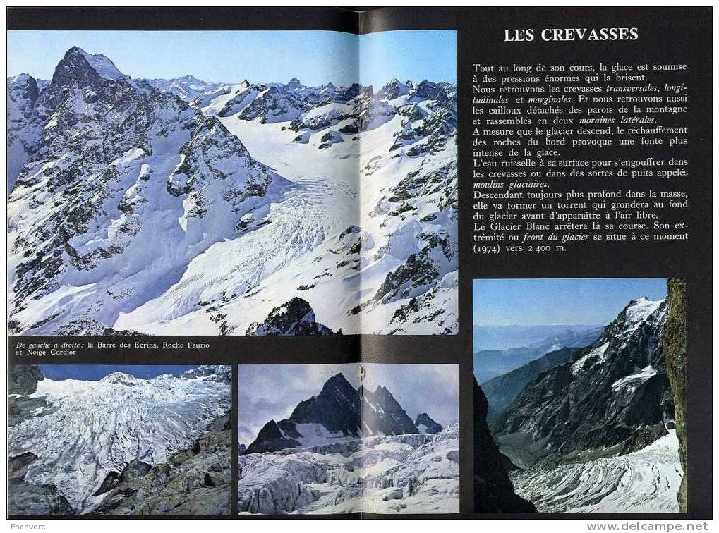 BT 797 Le GLACIER BLANC Aile Froide Refuge CARRON Roche Faurio Neige Cordier LE GYR Glacier Noir - Faim SAHEL - Alpes - Pays-de-Savoie