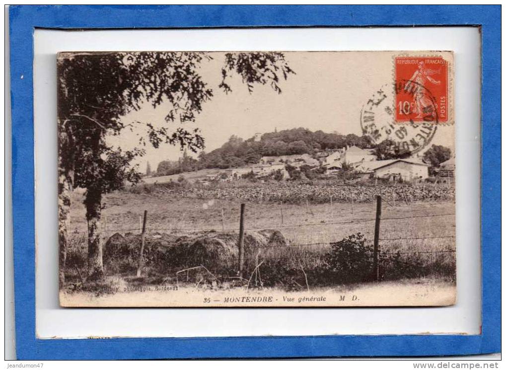 MONTENDRE. - . VUE GENERALE. - Montendre