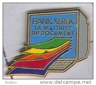 Rank Xerox, La Maitrise Du Document - Informatique