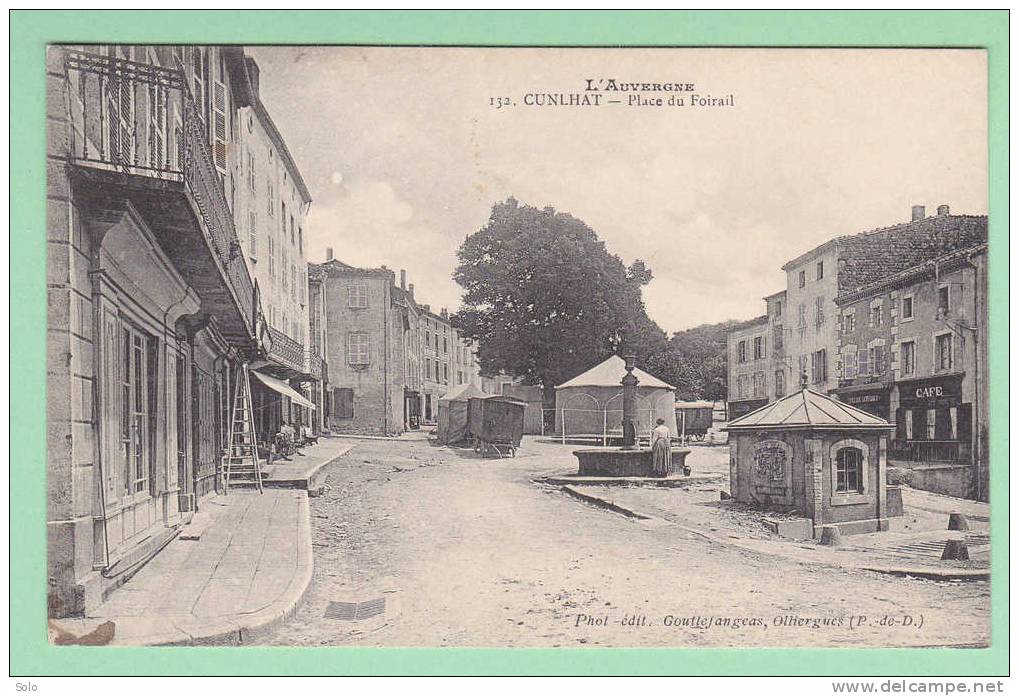 CUNLHAT - Place Du Foirail (Manèges Et Roulottes - Cunlhat