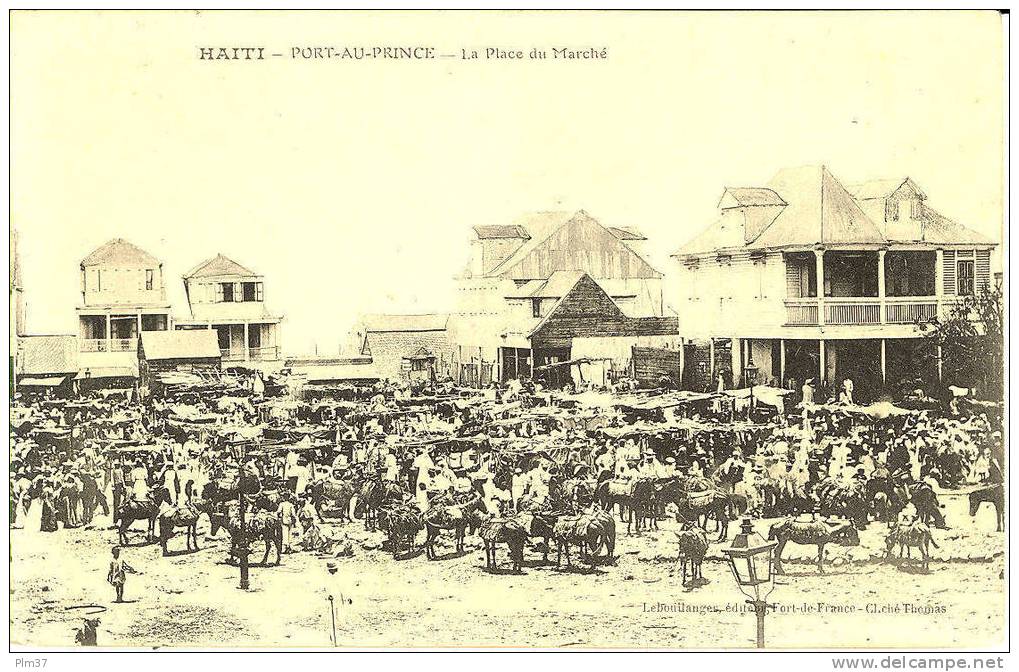 PORT AU PRINCE - La Place Du Marché - Haiti