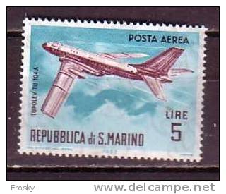 Y9136 - SAN MARINO Aerea Ss N°139 - SAINT-MARIN Aerienne Yv N°128 ** - Poste Aérienne