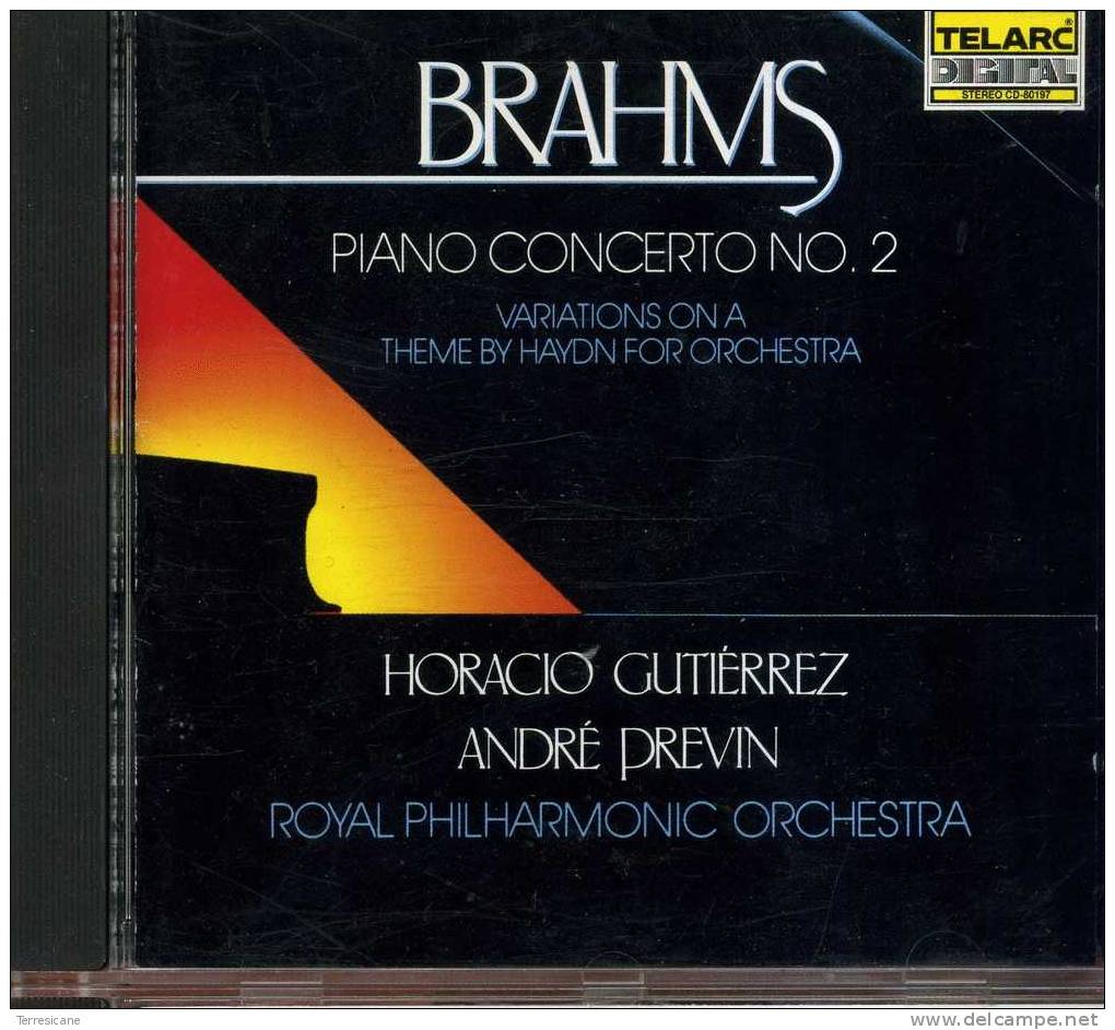 X TELARC BRAHMS PIANO CONCERTO 2 GUTIERREZ PREVIN ROYAL - Klassik