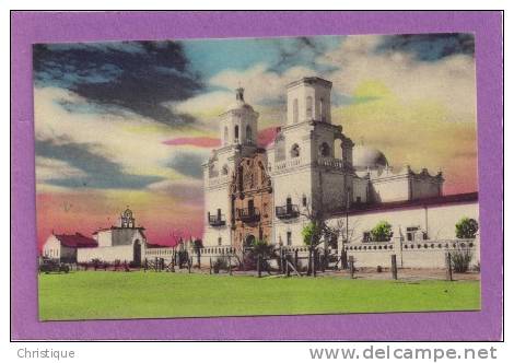 Hand Colored, Mission San Xavier Near Tucson AZ. 1920s - Tucson