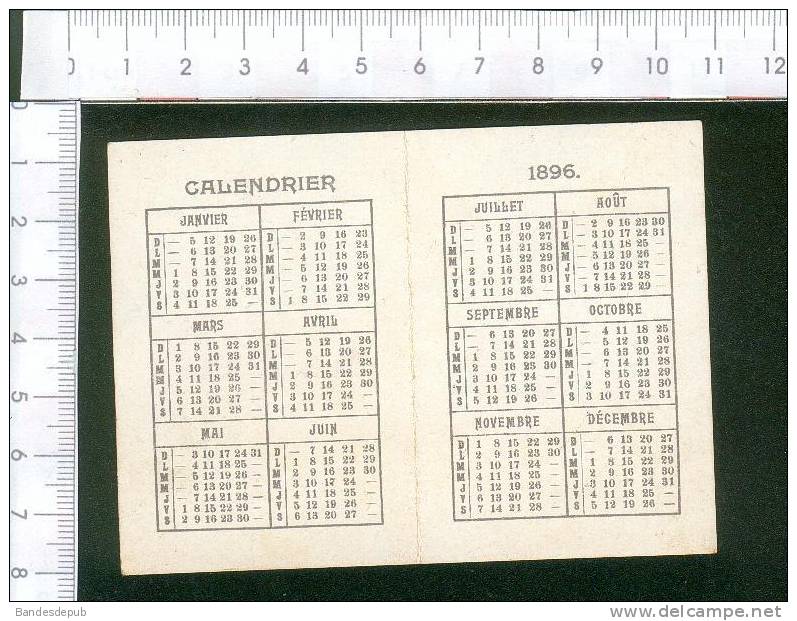 Machine à Coudre Victoria  Joli Carnet Calendrier Chromo Cavalier Cheval Chute 1896 - Petit Format : ...-1900