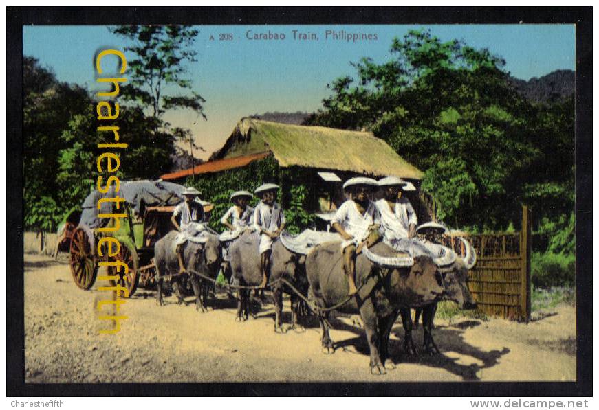 PHILIPPINES - CARABAO TRAIN  - Superb Condition ! RARE ! - Philippines